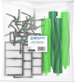 Dparts XL vervangingsset geschikt voor iRobot Roomba S9 en S9+ - 6 HEPA filters - 6 zijborstels - 4 rubberen borstels - filterset - dubbele hoofdborstels - filter vervangkit nr. 4655986 — thumbnail 2