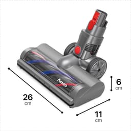 Amenzo® - Turboborstel Opzetstuk geschikt voor Dyson® V7 V8 V10 V11 V15 - LED Verlichting - Zuigmond Opzetstuk - Mondstuk voor Dyson® - Borstel Opzetstuk — thumbnail 4