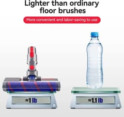 Shenna Commerce - Gemotoriseerde roterende Stofzuigerborstel -Compatible met Dyson V7 V8 V10 V11 V15 - Stofzuiger opzetstuk - Directe aandrijving – Accessoires - Vloerborstel met laser lighting voor tapijten en harde vloeren — thumbnail 4