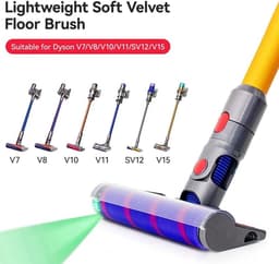 Shenna Commerce - Gemotoriseerde roterende Stofzuigerborstel -Compatible met Dyson V7 V8 V10 V11 V15 - Stofzuiger opzetstuk - Directe aandrijving – Accessoires - Vloerborstel met laser lighting voor tapijten en harde vloeren — thumbnail 5