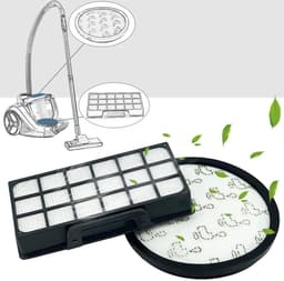 HEPA filter & Motor filter - geschikt voor Rowenta Silence Force Cyclonic X-Treme Power RO7611 RO7634 RO7623 & ZR903701 filtersysteem - geschikt voor Rowenta steelstofzuiger - Wit — thumbnail 3