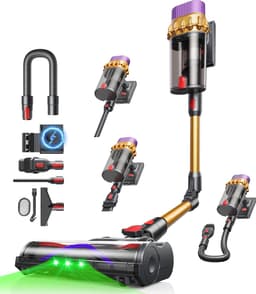 Konsoefuly Stofzuiger Draadloos - 650W Borstelloze Motor Met 125000 Omwentelingen per Minuut - 70 Minuten - 3 snelheden - Extra HEPAfilter — thumbnail 1