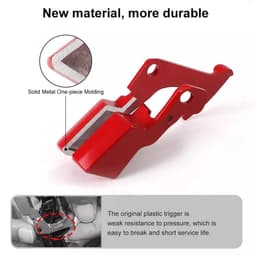 TLVX Sterke Metalen Trigger geschikt voor Dyson V10 / V11 / Dyson Switch Button Metal / Dyson knop Metaal / Stofzuiger trigger / V10 / V11 /Dyson stofzuiger knop rood / Aan- uit knop Dyson / Trigger vervanger Dyson — thumbnail 2
