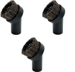 Universele Stofzuigerborstel 32 mm - 3 Stuks Ronde Afstofborstels met Zachte Haren - Opzetstuk voor Auto, Bank, Stoelen & Meubels — thumbnail 1