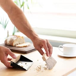 Tafelbezem en Veegschep Set - Compacte Kruimelborstel voor Aanrecht en Tafel Reiniging — thumbnail 5