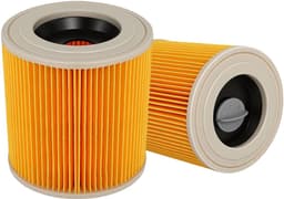 Patroonfilter compatibel met Karcher - 2 stuks vervanging voor WD2 WD3 MV2 MV3 Serie A K SE 4001 SE 4002 nat- en droogstofzuigers - onderdeelnummer KAR64145520 van Gekufa. — thumbnail 1