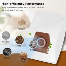 8 stuks stofzakken - compatibel met Miele Hoover Pure CO-stofzuigerzakken voor Guard M1 S8380 Flex Parquet Silence Performance Cat & Dog-serie - voor Miele TU Guard S1 L1 M1 /CO — thumbnail 5