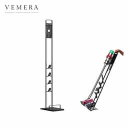 Vemera stofzuigerhouder - Geschikt voor Dyson V15, V11, V10, V9, V8, V7 & V6 Steelstofzuiger - Standaard - Opbergrek Accessoires - Zwart — thumbnail 1