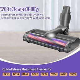 Borstelkoppen geschikt voor Dyson V6 stofzuigers, 1 stuk, flexibele vloerzuigmond, geschikt voor harde vloeren en tapijt. — thumbnail 3