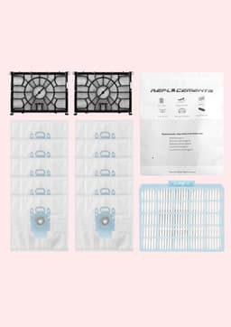 Replacements Stofzuigerzakken Set Geschikt voor Bosch MoveOn & Serie 6 – 10 Stofzakken + 2 Motorfilters + 1 HEPA Filter — thumbnail 1