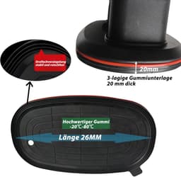Accu Zuiglift - Vacuüm Tegellift - Materiaal Verplaatsen - Dubbele Motor Kracht - 300 kg Draagkracht - Zwart — thumbnail 5