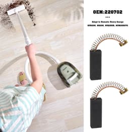 Dailygoods- Koolborstels 4 Stuks - 10,8 x 6,9 x 30,0 mm - Compatibel met Numatic Henry George - Vervangt Onderdeelnummer 220702 - Koolstof - Aanbevolen Vervanging - Motorborstels — thumbnail 3