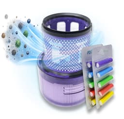 3 Stuks Premium wasbare filters geschikt voor Dyson v11 v15 - SV14 SV15 SV17 SV22 SV28 SV47 +30x geurstaafjes vervangt: #970013-02 #97001302 — thumbnail 4