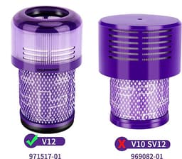 3 x HEPA Filter geschikt voor Dyson V12 Detect Slim & Absolute motor filter-Vervanging onderdelen 971517-01 — thumbnail 5