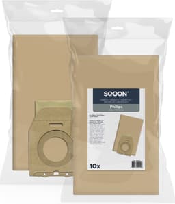 SQOON® Stofzuigerzakken 10 Stuks Geschikt voor Philips Oslo - Vervangt Model HR6938 - Papier - Voor Optimale Stofopname — thumbnail 1