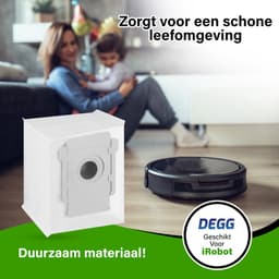 DEGG® - 12x Stofzuigerzakken geschikt voor iRobot Roomba i7 i7+ i8 i8+ s9 s9+ j7 j7+ i3 i3+ i4 i4+ i5 i5+ i6 i6+ - roomba stofzuigerzak - perfecte pasvorm en hoge kwaliteit — thumbnail 4