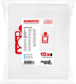 10x Henry Stofzuigerzakken geschikt voor Numatic Henry / Hetty / Harry / James / EcoLab Blue Vac - High Air Flow - Intense Filtration - A-Kwaliteit stofzakken - Duurzaam Scheurvast Materiaal - Voordelig en gelijk aan prestaties als origineel! — thumbnail 2