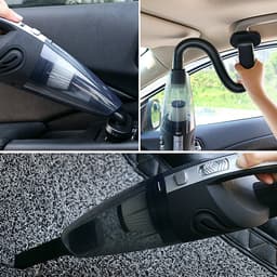 Draadloze handstofzuiger met accu, 4800 Pa capaciteit, oplaadbare handstofzuiger voor nat en droog gebruik. — thumbnail 2