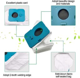 Stofzakken - Geschikt voor Samsung Bespoke Jet VCA-ADB95 Clean Station VS20A95923W stofzuiger - 10 zakken - afmetingen 24*10*10 cm — thumbnail 5
