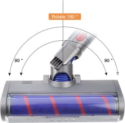 Stofzuiger Mondstuk Zuigmond voor Dyson Steelstofzuiger - LED Licht Wasbaar Geschikt voor Dyson Stofzuiger V7 / V8 / V10 / V11 en V15 Series - Dyson accessoires — thumbnail 3