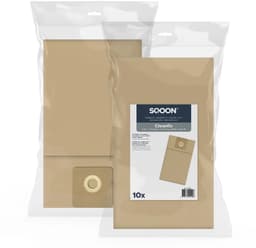SQOON® Stofzuigerzakken 10x Geschikt voor Cleanfix S10 - Vervangt Model 022.430 - Papier - Voor Industriële Reiniging met Hoge Stofopnamecapaciteit — thumbnail 1