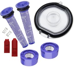 Dyson V7 en V8 Reparatie- en Onderhoudsset (Filters, Stofbakdeksel, Ontgrendelknoppen, Plus.Parts® alternatief voor 965661-01 / 967478-01) — thumbnail 1