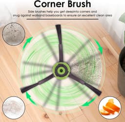 Geschikt voor (10 stuks) Vervangende onderdelen compatibel met iRobot Roomba Combo j7, Combo j7+, Combo j9+, Combo 10 Max robotstofzuiger, dubbele rubberen rolborstel, 2 dweilpads, 2 HEPA-filters, 2 stofzakken, 2 zijborstels — thumbnail 5