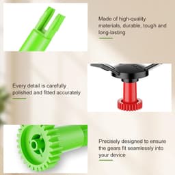 Robot Stofzuiger Accessoire Onderdelen - Zijborstel Motor Snap Gear geschikt voor ECOVACS DEEBOT OZMO 950/920/N5/N8 T5/T9/T8 - 1 rode versnellingsbak, 1 groene versnellingsbak — thumbnail 4
