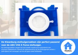 Kleanburg® - Geschikt voor AEG VX 6 X Force - Stofzuigerzakken - 30 stuks — thumbnail 3