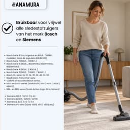 Stofzuigerzakken - 10 stuks - Geschikt voor Bosch en Siemens Stofzuigers - Serie 2, Serie 4, Serie 6, Serie 8 - Hanamura — thumbnail 3