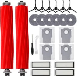 24-delige accessoireset geschikt voor Roborock Q Revo robotstofzuiger: 2 hoofdborstels - 6 dweilpads - 4 stofzakken — thumbnail 1