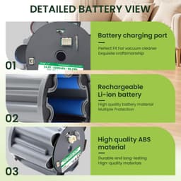 Stofzuigeraccu - 4000 mAh - 24,8 V - Li-Ion — thumbnail 3