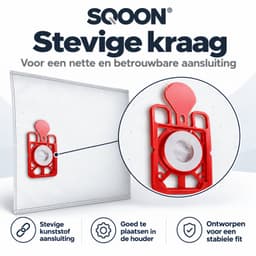 SQOON® Stofzuigerzakken Geschikt voor Numatic Henry HVR160 / Hetty HET160 - Vervangt Model 604011 - High Filtration voor Optimale Stofopname - 30 stuks — thumbnail 3