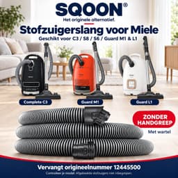 SQOON® Stofzuigerslang geschikt voor Miele C3 / S8 / S6 en Guard series - Gelijk aan model: 12445500 - Vervanging voor origineel Miele slang met wartel zonder greep — thumbnail 4