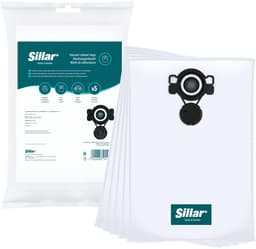 Sillar Set 5 Stofzuigerzak voor Industriele Stofzuigers Flex, Makita, Nilfisk, Stihl – synthetische microvezel - vervanging P-72899 — thumbnail 2