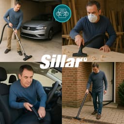 Sillar Set 5 Stofzuigerzak voor Industriele Stofzuigers Flex, Makita, Nilfisk, Stihl – synthetische microvezel - vervanging P-72899 — thumbnail 4