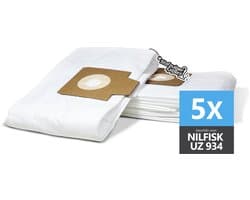 5x Stofzuigerzakken Geschikt voor Nilfisk UZ 934 - Hi Flow zakken
