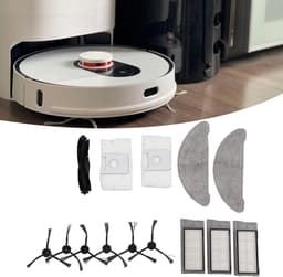 Stofzuiger Accessoire Kit - Borstel, Stofzak Vervanging - Schoonmaken Set 11 stks voor Robotstofzuiger - Inclusief 1 Hoofdborstel, 3 Filters, 2 Stofzakdoeken, 1 Paar Zijborstels — thumbnail 3
