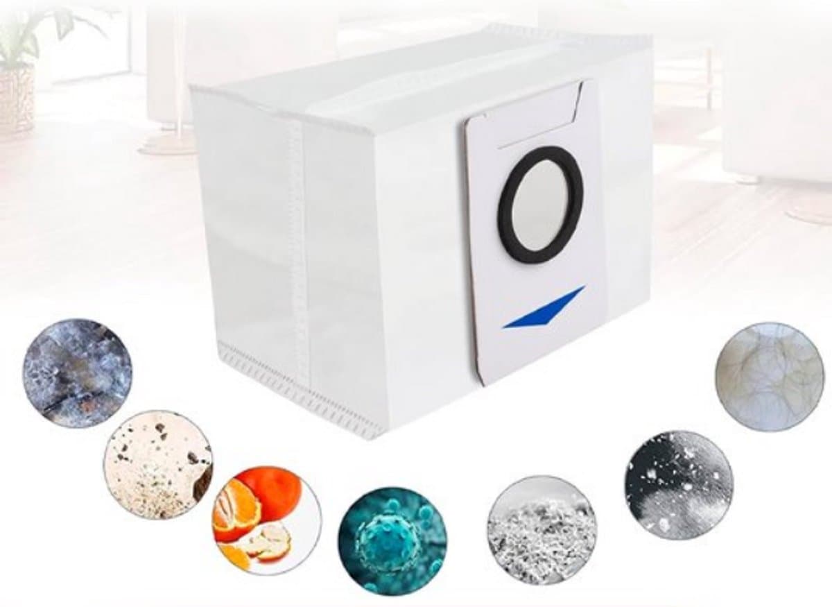 Robotstofzuiger Vervangingsonderdelen geschikt voor ECOVACS DEEBOTX1 Omni / X1TURBO / X1 Plus / T10 Omni Accessoires 6 Stofzakken — afbeelding 1