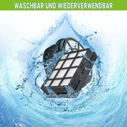 Twee vervangende HEPA-filters geschikt voor Bosch BBZ152EF Serie 2 BGC05 BGS05 BGC05A320 BGC05A220A BGC05AAA1 BGC05A322 BGC05AAA2 BGS05X240 stofzuigers. — thumbnail 3
