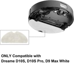 Reserveonderdelen, 3 stuks wisdoeken, Geschikt voor Dreame D10S, D10S Pro, D9 Max Gen 2, D9 Max White, F9 Pro robotstofzuiger, reserveonderdelen, vervangende dweilpad — thumbnail 4