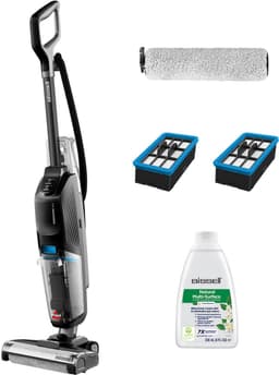 BISSELL CrossWave HF2 Pro Steelstofzuiger met Dweilfunctie - Vloerreiniger met Snoer - Lichtgewicht Vacuum Cleaner - Reinigingsmachine voor Harde Vloeren - 2 in 1 Stofzuiger & Dweil - Extra Krachtige Motor 46aW - Incl. 2 Filters & 1 Brushrol - 3848N — thumbnail 1
