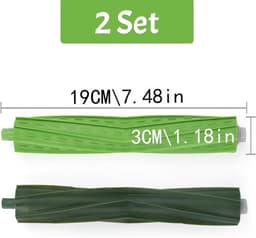 2x hoofdborstel set geschikt voor iRobot Roomba - E5 E6 E7 - i3 i3+ - i4 i4+ - i6 i6+ - i7 i7+ — thumbnail 3