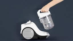 Quvo® Steelstofzuiger met snoer - Steelstofzuiger - Stofzuiger - Zilver - 45cm x 34cm x 29cm — thumbnail 4