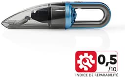 Nedis Handstofzuiger - 75 W - Oplaadbaar - Drogen / Nat - Li-Ion - Blauw / Grijs — thumbnail 2