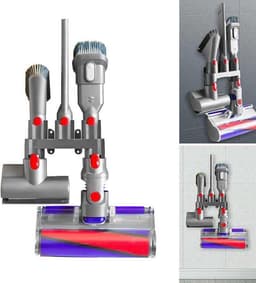 Wandhouder geschikt voor Dyson stofzuiger V7 V8 V10 V11 accessoires - onderdelen - Ophangsysteem – Muurbeugel – Muurhouder – Muur bevestiging - Docking station — thumbnail 2
