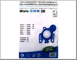 Miele G/H/N Microfleece 3D Stofzuigerzakken - 10 Stuks + 1 Filter — thumbnail 1