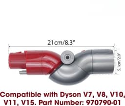 Adapter voor stofzuiger met laag profiel, geschikt voor Dyson V7, V8, V10, V11, V15, 970790-01 snelkoppelingsadapter, accessoires, slanggereedschap, onderdelen, accessoires voor het schoonmaken onder de bank thuis (1 stuk) — thumbnail 2