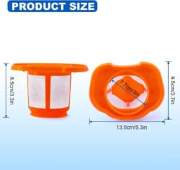 Stof Filter - 3 Stuks - Draadloze Handstofzuiger - Vervangend Filter - Filter Fijnstof - Geschikt Voor Black & Decker Bhhv520bt Bhhv520bfp Bhhv320b Bhhv320j Bhhv520bf Bhhv520jf - Oranje — thumbnail 2