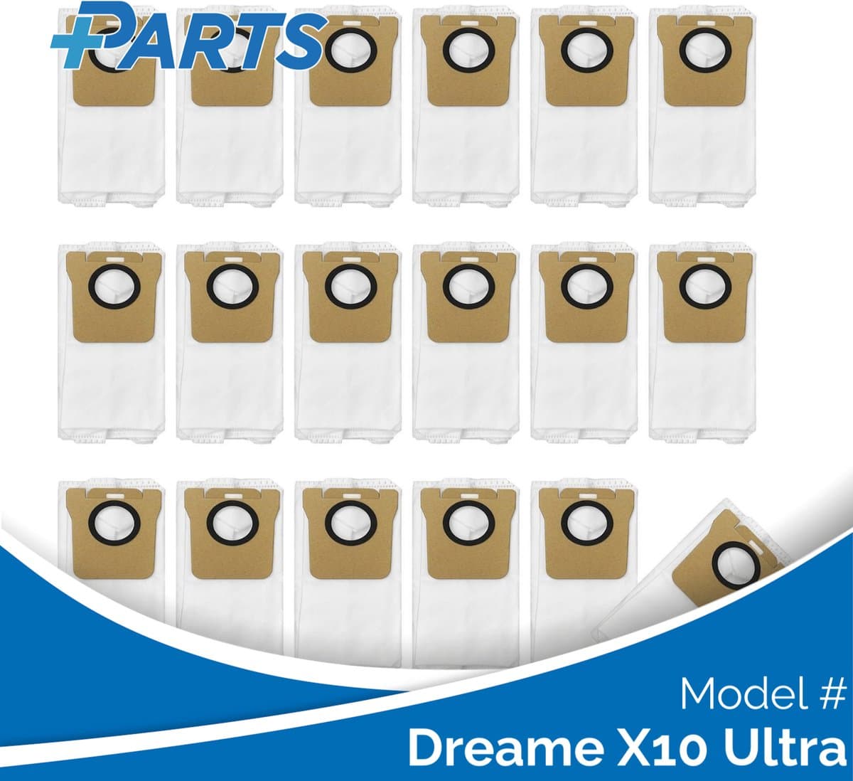 Dreame X10 Ultra Stofzakken (18 Stuks, Plus.Parts® alternatief voor RDB3) — afbeelding 1